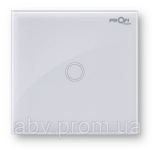 Вимикач сенсорний PROFI THERM 1TP, SNOW WHITE, фото 1