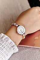 Годинник жіночий JW наручний кварцовий з металевим ремінцем і білим циферблатом