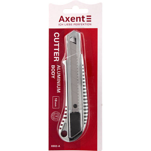 Нож канцелярский металлический 18мм., AXENT (ID#768802710), цена: 144. ...