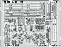 Су-57 набор фототравления для модели ZVEZDA. 1/72 EDUARD 73688