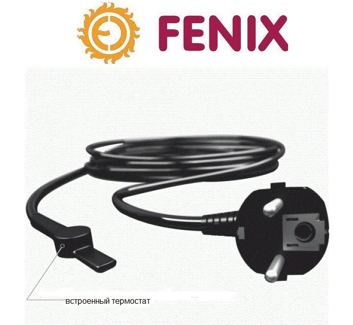 Двожильний нагрівальний кабель Fenix PEP 30/76 — 2250 Вт (30 Вт/м) з вбудованим термостатом