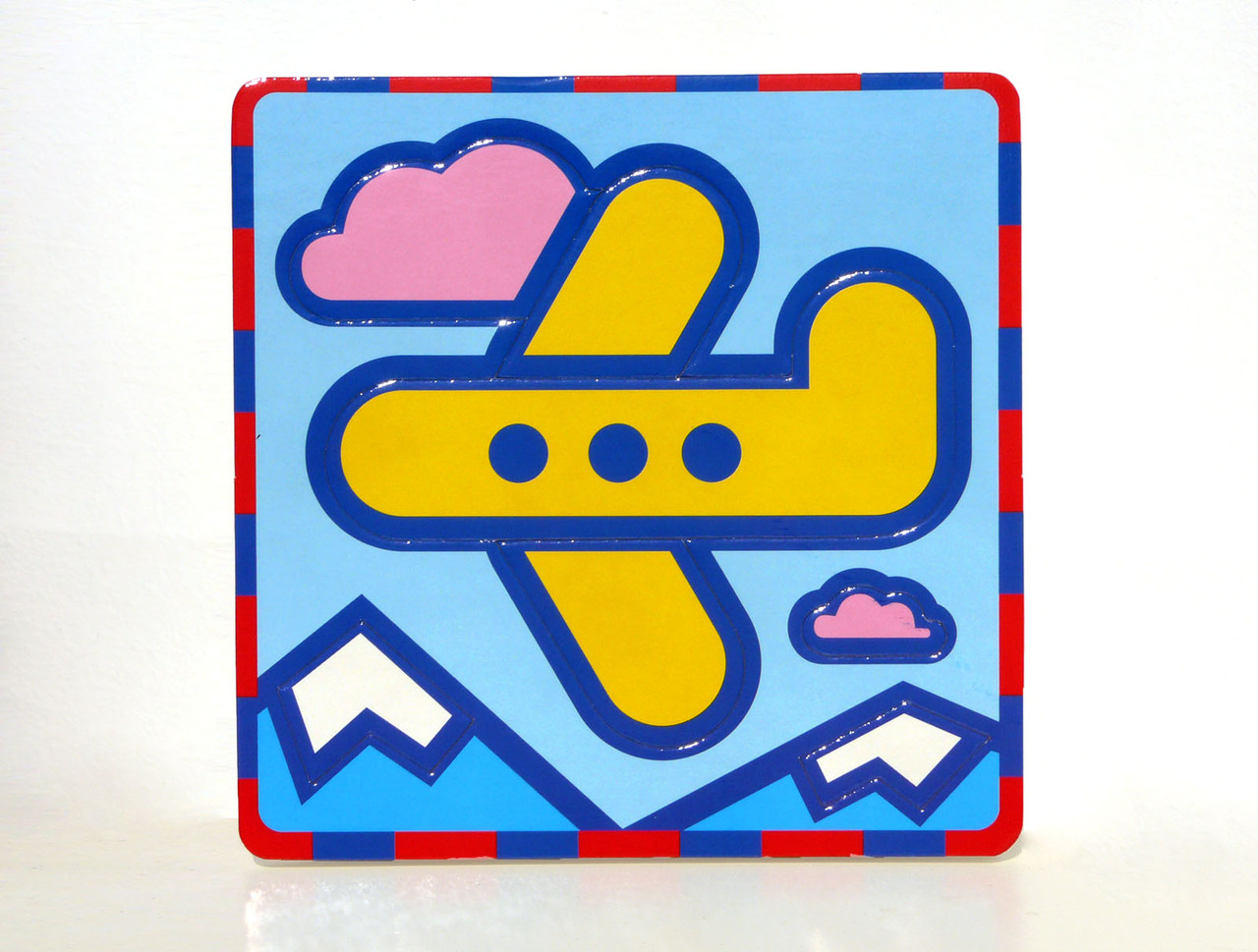 Сборная Модель Из Картона Умная Бумага Пиктограмма. Самолет — Купить ...