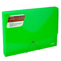 Папка на резинках объемная A4 прозрачная зеленая AXENT 1502-26-A