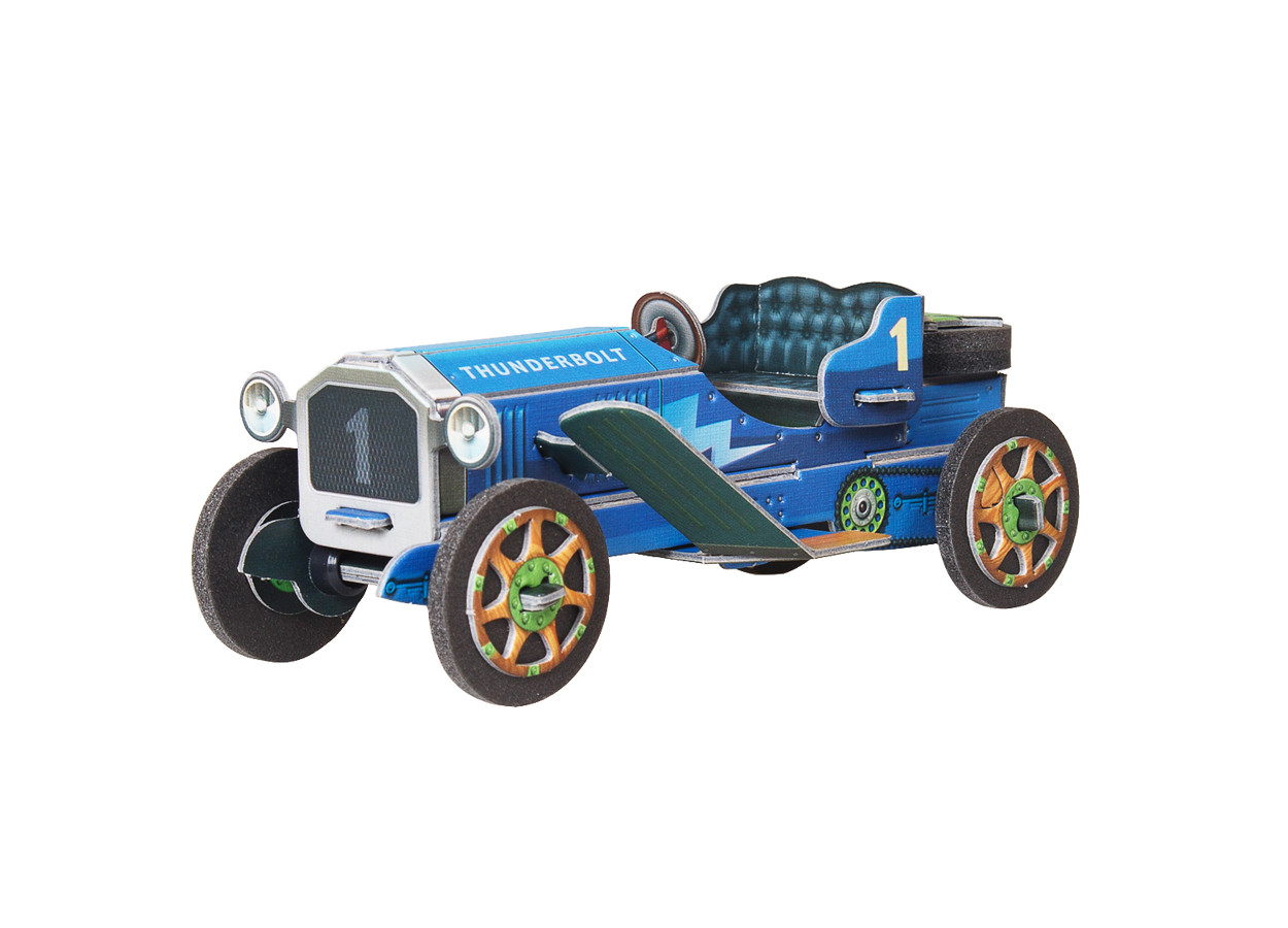 Сборная Модель Из Картона Умная Бумага Машинка (синяя) — Купить ...