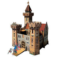 Збірна модель з картону Розумний папір Лицарський замок
