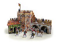 Сборная модель из картона Умная бумага Средневековый город: Угловая башня
