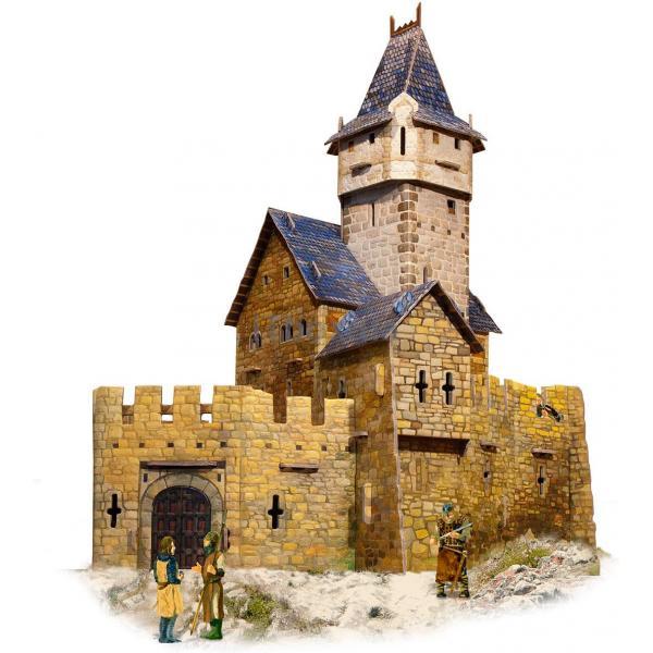 Збірна модель з картону Розумний папір Середньовічний місто: Мисливський замок