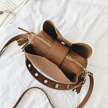 Жіноча зручна сумочка, коричнева PA-1, фото 6