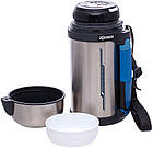 Термос ZOJIRUSHI SF-СС13ХА 1.3 л (ручка+ремінець) сталевий, фото 2