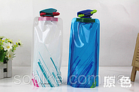 Складная туристическая многоразовая фляга для воды ("анти-бутылка"), 700 мл