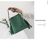 Жіноча зручна сумочка, зелена PA-2, фото 2