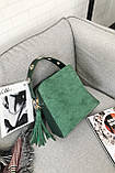 Жіноча зручна сумочка, зелена PA-2, фото 9