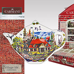 Підставка під чайний пакетик Червоний дворик  , 8,5х11,5 см, Carmani