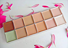 Палитра  кремовых консилеров 12 оттенков Naked3 для макияжа