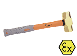 Молоток іскробезпечний 0,45 кг Al-Cu з ручкою X-Spark 191-1002