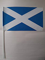Прапорець Шотландії 13.5x23 см на пластиковому флагштоку