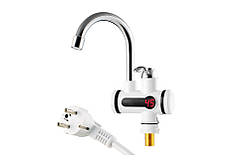 Проточний водонагрівач із бічним регулятором і дисплеєм, до 60 градусів 3000 Вт