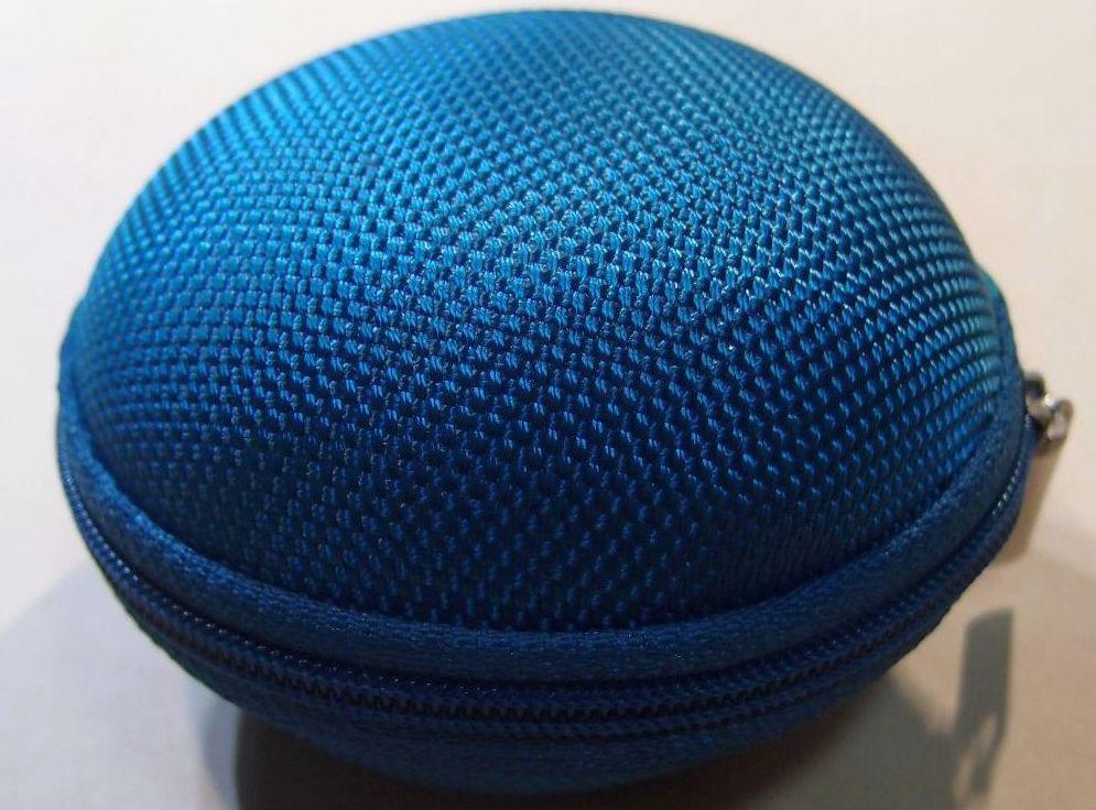 Бокс/ футляр/кейс/кофр/чохол "МАКАРОН" для навушників/дрібний жорсткий (EVA) на блискавці (12 РОЗКВЕТОК) БІРЮЗОВИЙ (ТЕМНО-ЗЕЛЕНИЙ, фото 1