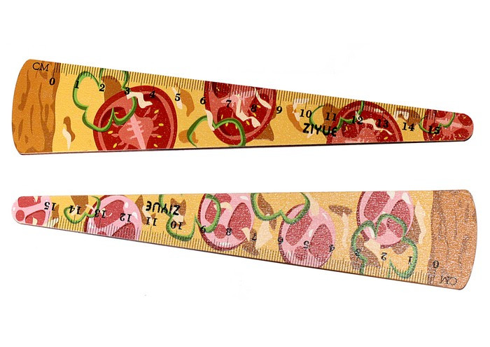 Лінійка дерев'яна 12см ООПТ Піца