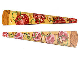 Лінійка дерев'яна 12см ООПТ Піца