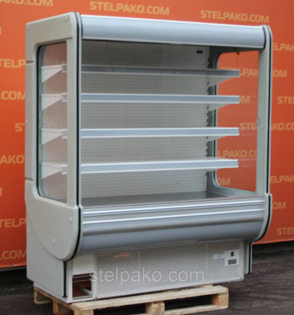 Холодильна гірка «Cold R16» 1.6 м. (Польща), з нічною шторкою, Б/у