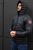 Куртка мужская зимняя теплая качественная черная Canada Goose
