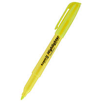 Маркер Highlighter D2503, 2-4 мм клиноп. жовтий, AXENT, D2503-08