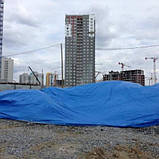 Тент поліпропіленовий 3х5 65 гм. на м кв. синій, фото 2
