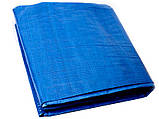 Тент поліпропіленовий 6х12 65гм.на м кв. синій, фото 6