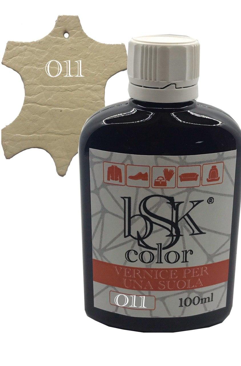 Фарба для шкіри колір ванільний bsk-color 100 мл