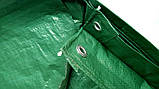 Тент поліпропіленовий 6х10 150гм.на м кв. зелений, фото 4