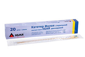 Катетер Фолея стерильний, двоходовий IGAR