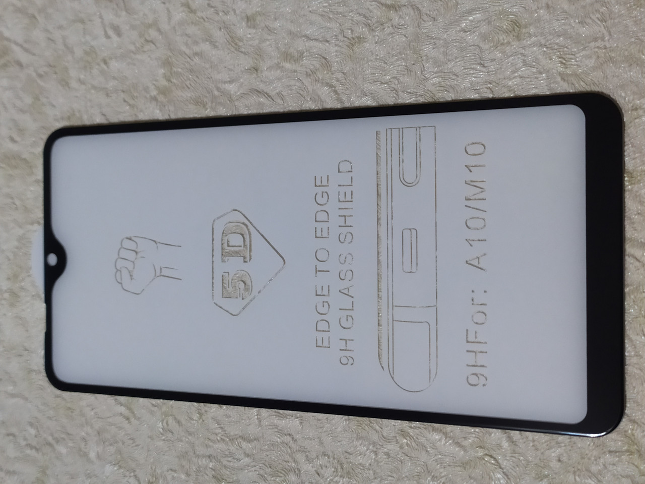 Захисне 5D скло Samsung A10s 2019 (чорне)