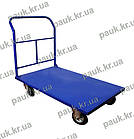 Візок платформовий 800Х1500 мм, вантажний візок зі зварною ручкою, ручний візок РПТ (З) -015-200 М, візок з платформою, фото 3