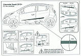 Молдинги на двері для Сhevrolet Spark M300 2009+, фото 8