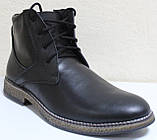 Черевики зимові класика шкіряні на шнурках і блискавки від виробника модель АМ030, фото 2