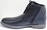Черевики зимові класика шкіряні на шнурках і блискавки від виробника модель АМ030, фото 3