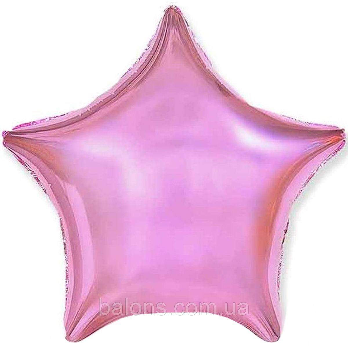Зірка фольга металлік рожева 18 " - 45 см, Flexmetal
