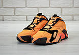 Чоловічі кросівки Adidas Streetball Black помаранчеві. Фото в живу. топ, фото 6