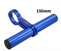 Розширювач/ екстендер/розвантаження 150 мм MZYRH для вело керма з однією штангою: B07/Х1 (CNC АЛЮ 6061) Синій, ПРЯМЕ X1