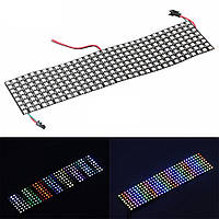 Светодиодная матрица WS2812B 8x32 адресная SMD5050 RGB, 5В, 256 светодиодов, Белая подложка