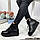 36 р. Ботинки женские деми черные кожаные на низком ходу, демисезонные, из натуральной кожи, натуральная кожа, фото 4