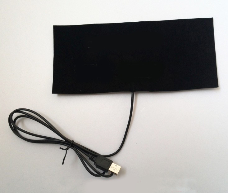 Нагрівальний елемент у взуття/одяг із живленням від USB до 50 градусів No7 10*22 см, текстиль, USB, фото 1