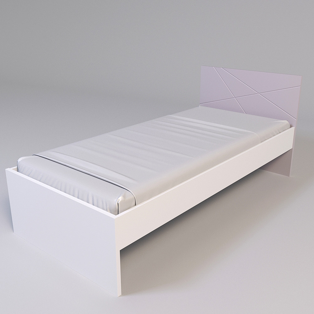 Ліжко Х-Скаут Х-09 (90*200) пудрово-рожевий мат