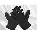 Чорні бавовняні 100% рукавички (розмір L)., фото 4