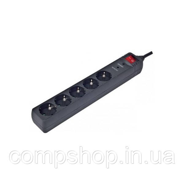 Мережевий фільтр EnerGenie SPG5-C-5 1.5 м 5 розеток Black