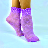 Капронові різнобарвні шкарпетки з малюнком «ANNA» жакардові, 6-12 років, Польща, фото 7