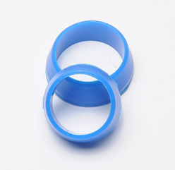 Силіконові кільця для ізоляції стиків труб (руль/винос/підсідельний штир) SOUL TRAVEL пара:25-30 + 30-34 мм Синій