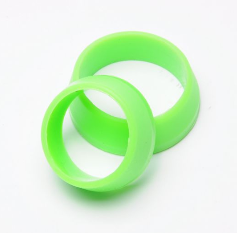 Силіконові кільця для ізоляції стиків труб (руль/винос/підсідельний штир) SOUL TRAVEL пара:25-30 + 30-34 мм ЗЕЛЕНИЙ, фото 1