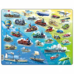 Пазл Larsen рамка-вкладиш Транспорт минулого серія Максі (HL7-RU)